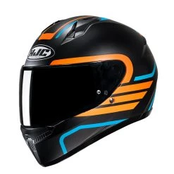 Brand new ✔️ Plastic Hjc C10 Lito Helmet Orange Blue ????