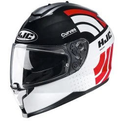 Best reviews of ???? Plastic Hjc C70 Curves Helmet White Red ❤️