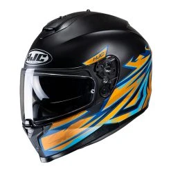 Brand new ???? Plastic Hjc C70 Pentas Helmet Orange Blue ????