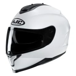 Best Sale ✔️ Plastic Full Face Helmet Hjc C70 Solid White ????