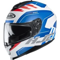Brand new ???? Plastic Hjc C70 Koro Helmet White Blue Red ????