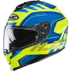 Deals ???? Plastic Hjc C70 Koro Helmet Blue Yellow ????