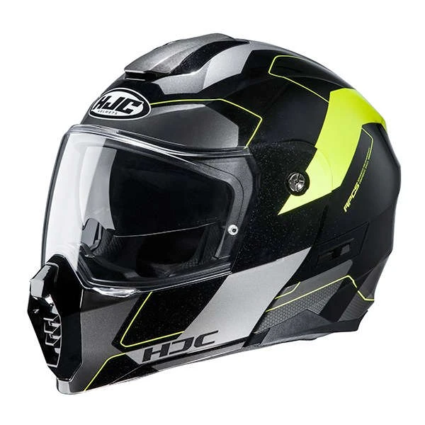 Brand new ???? Plastic Hjc C80 Rox Modular Helmet Yellow ???? 4 Brand new ???? Plastic Hjc C80 Rox Modular Helmet Yellow ???? - Image 2