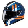Flash Sale ⌛ Plastic Hjc C91 Octo Modular Helmet Orange Blue ???? -HJC Shop hjc c91 octo arancioblu