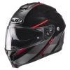 Best Sale ???? Plastic Hjc C91 Tero Modular Helmet Black Red Fluo ???? -HJC Shop hjc c91 tero rosso