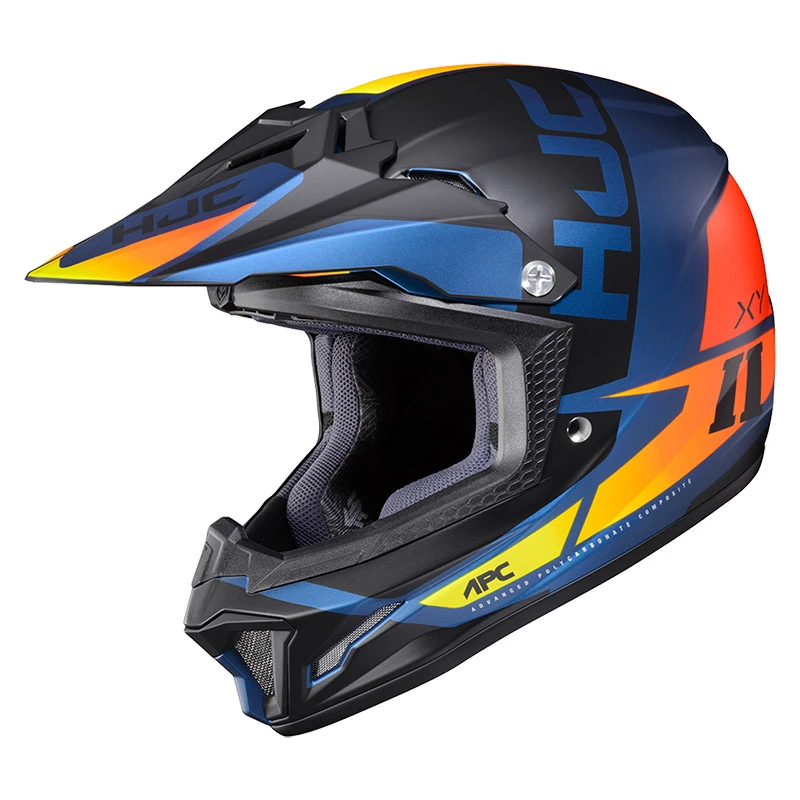 Promo ???? Plastic Hjc Cl-xy 2 Creed Kid Helmet Blue Orange ???? 3 Promo ???? Plastic Hjc Cl-xy 2 Creed Kid Helmet Blue Orange ????