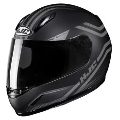 New ???? Plastic Hjc Cl Y Strix Youth Helmet Black Grey ????