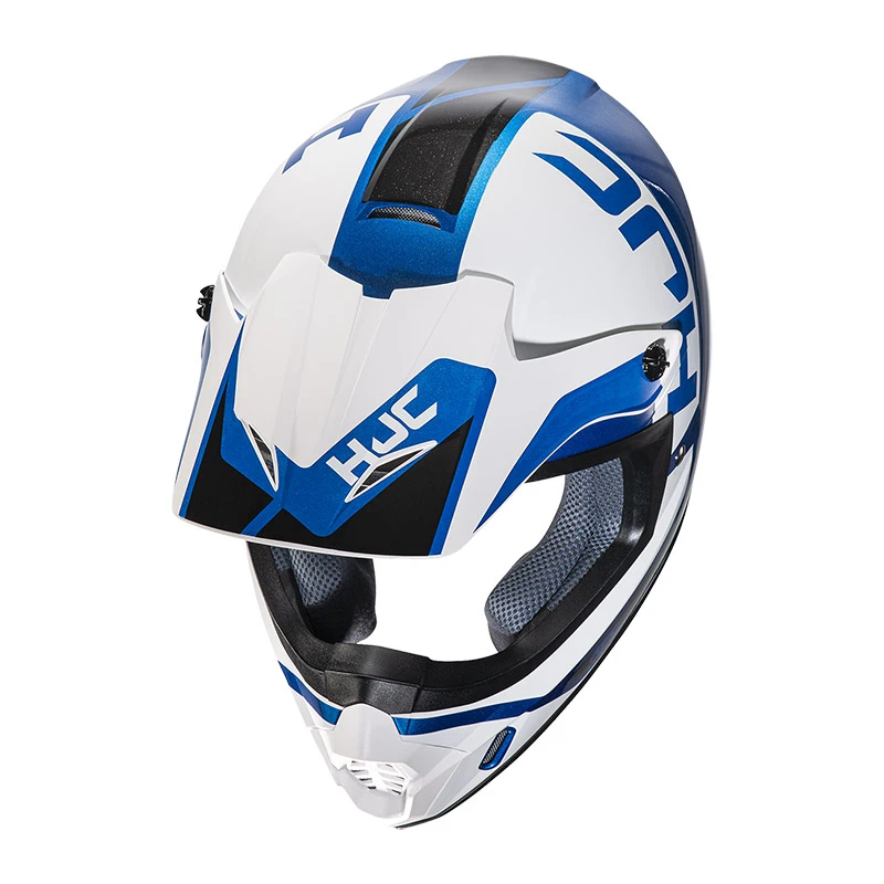 Best Pirce ???? Plastic Hjc Cs-mx 2 Creed Helmet Blue White ???? 4 Best Pirce ???? Plastic Hjc Cs-mx 2 Creed Helmet Blue White ???? - Image 2