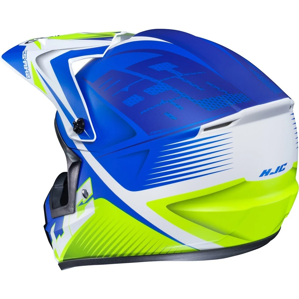 Best Sale ???? Plastic Hjc Cs Mx 2 Ellusion Helmet Blue Yellow ???? 4 Best Sale ???? Plastic Hjc Cs Mx 2 Ellusion Helmet Blue Yellow ???? - Image 2