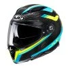 Budget ???? Fiber Hjc F70 Carbon Ubis Helmet Aqua Black ⭐ -HJC Shop hjc f70 carbon ubis blu