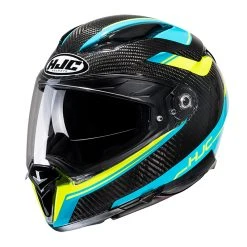 Budget ???? Fiber Hjc F70 Carbon Ubis Helmet Aqua Black ⭐