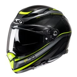 Wholesale ✔️ Fiber Hjc F70 Diwen Helmet Black Yellow ????