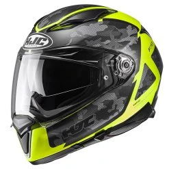 Best Sale ???? Fiber Hjc F70 Katra Helmet Yellow Black ????