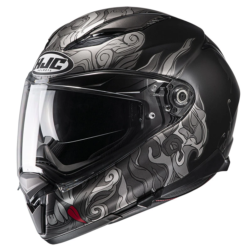 Promo ???? Fiber Hjc F70 Spector Helmet Grey ???? 3 Promo ???? Fiber Hjc F70 Spector Helmet Grey ????