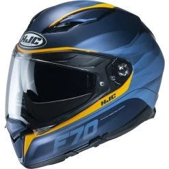 Cheap ???? Fiber Hjc F70 Feron Helmet Blue Yellow ????