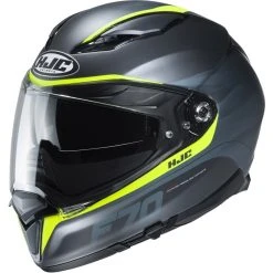 Wholesale ???? Fiber Hjc F70 Feron Helmet Black Yellow ????