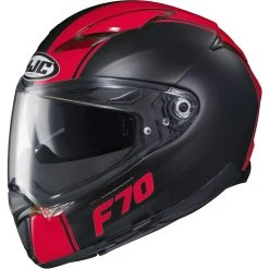 Cheap ⌛ Fiber Hjc F70 Mago Helmet Black Red ????