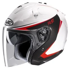 Brand new ???? Fiber Hjc Fg Jet Balin Helmet White Red ????