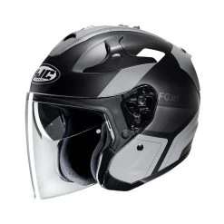 Brand new ???? Fiber Hjc Fg Jet Epen Helmet Grey Black ????