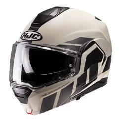 Buy ???? Plastic Hjc I100 Beis Modular Helmet Grey Black ⭐