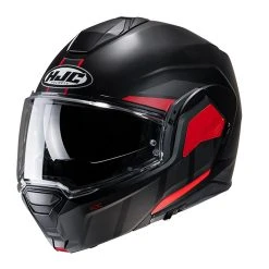 Outlet ???? Plastic Hjc I100 Beis Modular Helmet Black Red ????