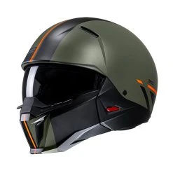 Cheap ???? Removable Chin Hjc I20 Batol Helmet Green Orange ????