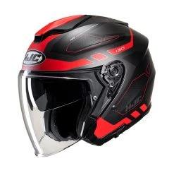 Budget ???? Plastic Hjc I30 Aton Helmet Red Black ????