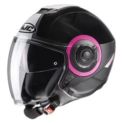 Budget ⭐ Plastic Hjc I40 Panadi Helmet Black Pink ????