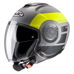 Hot Sale ✔️ Plastic Hjc I40 Spina Helmet Grey Yellow ????