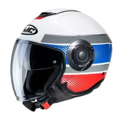 Budget ???? Plastic Hjc I40 Tolan Helmet Blue Red ????