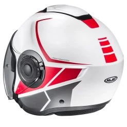Hot Sale ???? Plastic Hjc I40 Camet Helmet White Red Grey ???? -HJC Shop hjc i40camet biancorosso 3