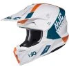 Wholesale ???? Plastic Hjc I50 Erased Helmet White Blue Orange ✨ -HJC Shop hjc i50erased biancoarancio