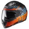 Hot Sale ❤️ Plastic Hjc I70 Alligon Helmet Orange Blue ????