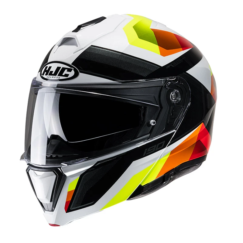 Brand new ???? Plastic Hjc I90 Lark Modular Helmet Yellow Orange ???? 3 Brand new ???? Plastic Hjc I90 Lark Modular Helmet Yellow Orange ????
