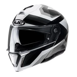 Cheap ???? Plastic Hjc I90 Lark Modular Helmet Grey Black ⭐