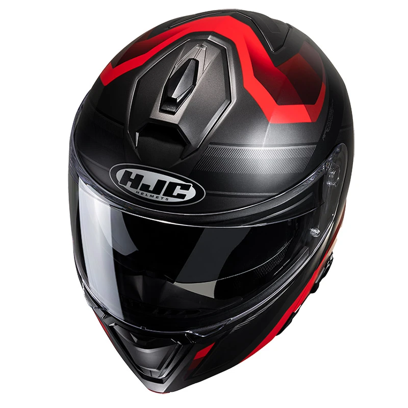 Brand new ???? Plastic Hjc I90 Lark Modular Helmet Red Black ⌛ 5 Brand new ???? Plastic Hjc I90 Lark Modular Helmet Red Black ⌛ - Image 3