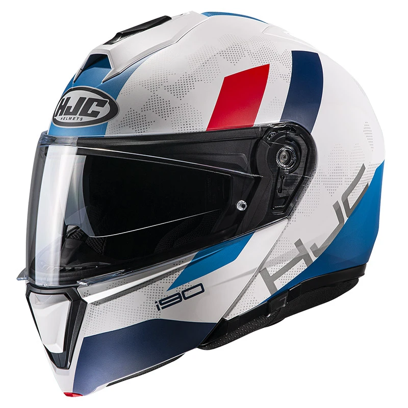 Hot Sale ???? Plastic Hjc I90 Syrex Modular Helmet White Blue ???? 3 Hot Sale ???? Plastic Hjc I90 Syrex Modular Helmet White Blue ????