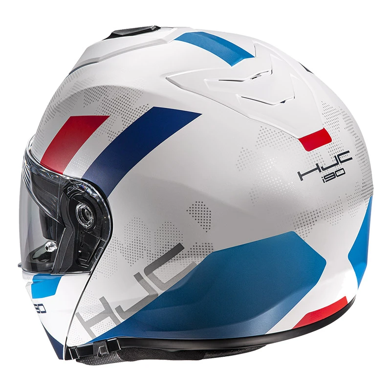 Hot Sale ???? Plastic Hjc I90 Syrex Modular Helmet White Blue ???? 4 Hot Sale ???? Plastic Hjc I90 Syrex Modular Helmet White Blue ???? - Image 2