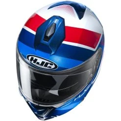 Hot Sale ???? Plastic Hjc I90 Hollen Modular Helmet Blue Red White ???? -HJC Shop hjc i90hollen blurossobianco 2
