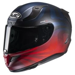 New ???? Fiber Hjc Rpha 11 Eldon Helmet Black Blue Red ⭐