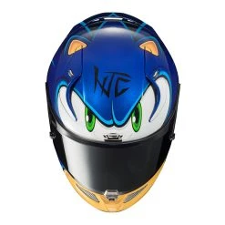 Wholesale ???? Fiber Hjc Rpha 11 Sonic Sega Helmet Blue ???? -HJC Shop hjc rpha11 sonic sega 3