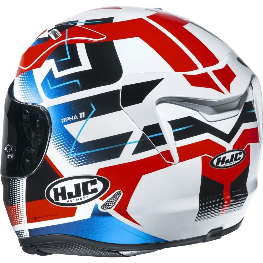 Hot Sale ???? Fiber Hjc Rpha 11 Nectus Helmet White Blue Red ???? 5 Hot Sale ???? Fiber Hjc Rpha 11 Nectus Helmet White Blue Red ???? - Image 3