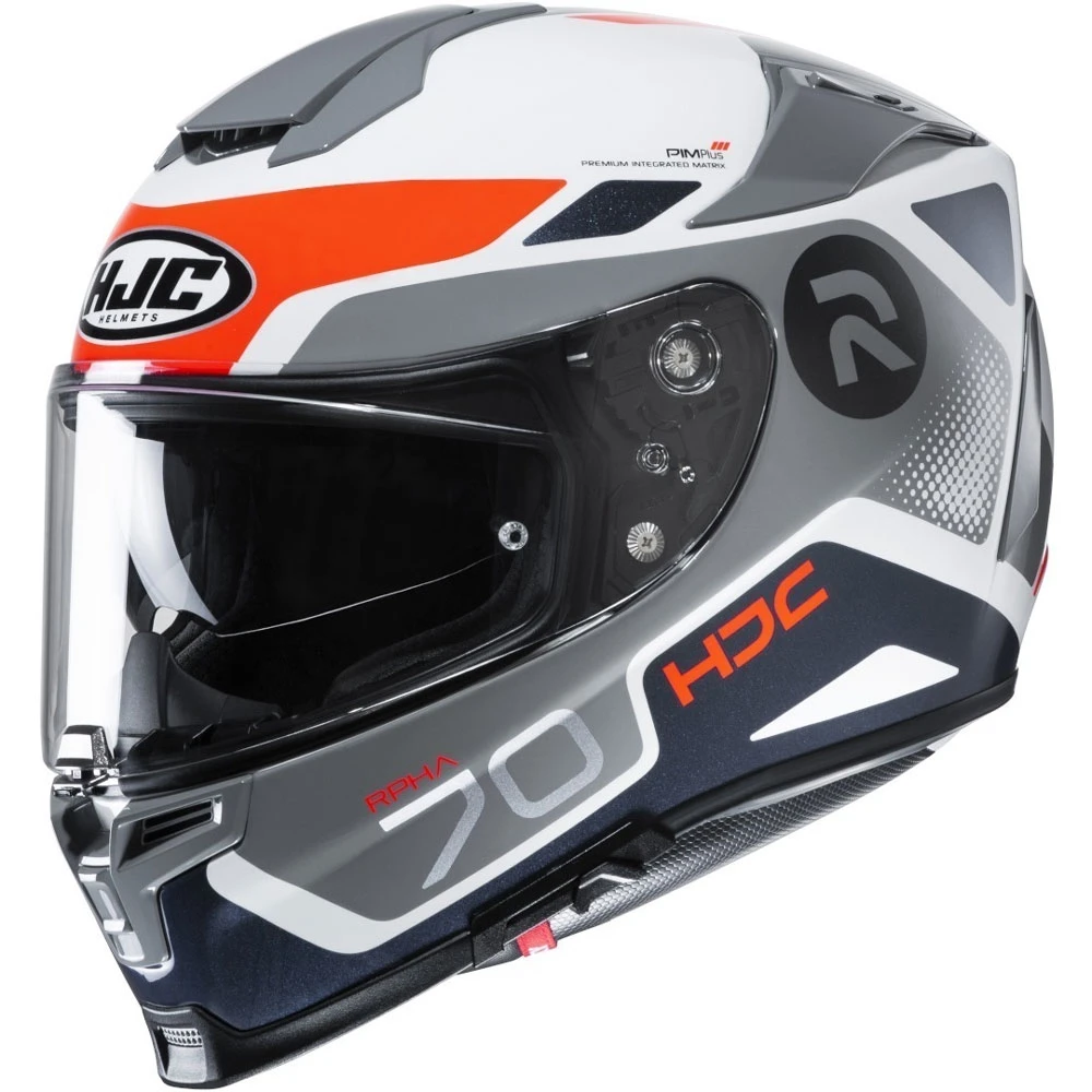 Promo ???? Fiber Hjc Rpha 70 Shuky Helmet Grey Blue Red ???? 3 Promo ???? Fiber Hjc Rpha 70 Shuky Helmet Grey Blue Red ????