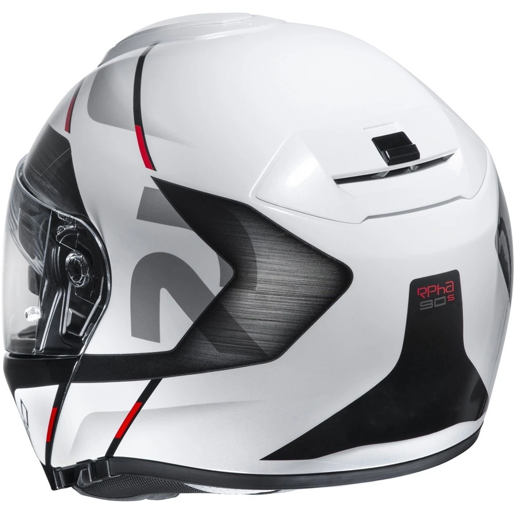 Cheap ???? Fiber Hjc Rpha 90s Bekavo Modular Helmet White Black ???? 5 Cheap ???? Fiber Hjc Rpha 90s Bekavo Modular Helmet White Black ???? - Image 3