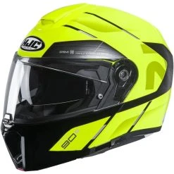 Cheap ⭐ Fiber Hjc Rpha 90s Bekavo Modular Helmet Black Yellow ????