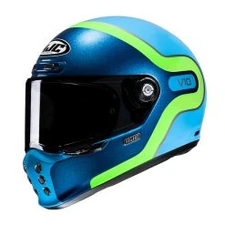 Brand new ???? Fiber Hjc V10 Grape Helmet Blue Green ????