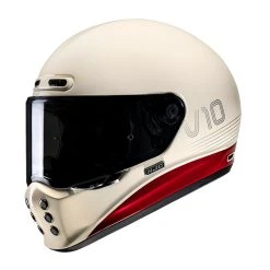 New ???? Fiber Hjc V10 Tami Helmet Grey Beige ????