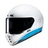 Deals ⌛ Fiber Hjc V10 Tami Helmet White Blue ???? -HJC Shop hjc v10 tami blu