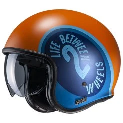Best deal ???? Custom Hjc V30 Harvey Helmet Orange Light Blue ????