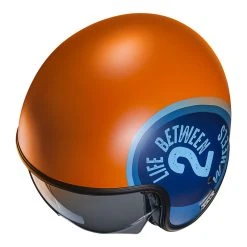 Best deal ???? Custom Hjc V30 Harvey Helmet Orange Light Blue ???? -HJC Shop hjc v30 harvey arancio 3